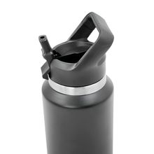 Garrafa Térmica Flip Squeeze Alça Canudo 1000ml Academia Azul