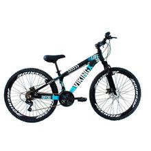 Bicicleta Vikingx Tuff25 Freeride Aro 26 Preto Azul Vikingx