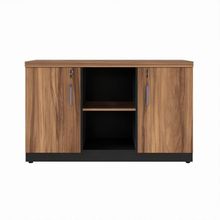 Armário Baixo Office Credenza Web Office Nogal-preto