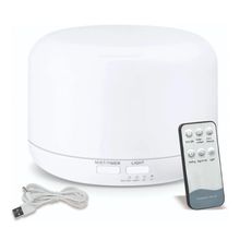 Difusor Elétrico Aroma Ultrassônico Com Led 300 Ml Ideal Para Ambientes, Como Quartos, Escritórios, Salas - Branco