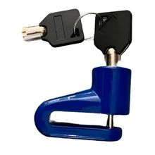 Trava De Disco Cadeado Motocicleta Freio - Resistente E Compacta, Protege Contra Furtos