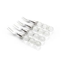 Conjunto De Talheres Copa E Cia Para Aperitivo Finger Food 4 Peças Garbo Cristal Silver