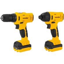 Conjunto Parafusadeira - Furadeira E Parafusadeira De Impacto, 12 V, Pfbv 012 Vonder Ostenvonder