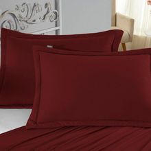 Porta Travesseiro Matelado Nobre 1 Peça Malha 100% Algodão - Vinho