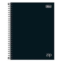 Caderno Espiral Universitário Zip 10 Matérias 160 Folhas Preto - Tilibra