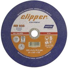 Disco de Corte Clipper Mr832 9x1-8x7-8 0294321 Norton Disco de Corte Clipper 2 Telas Para Esmerilh
