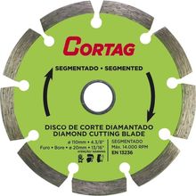 Disco De Corte Diamantado, Segmentado, 110 Mm, Furo 20 Mm, Cortag Ostenvonder