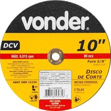 Disco De Corte 254 Mm X 3,2 Mm X 15,87 Mm Dcv, Vonder Ostenvonder