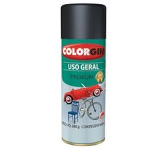 Tinta Spray Uso Geral Premium Preto Semibrilho 400 Ml 54021 Colorgin Tinta Spray Uso Geral 400ml