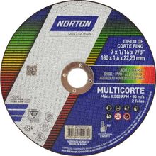 Disco Multicorte 180 Mm X 1,6 Mm X 22,23 Mm, Norton