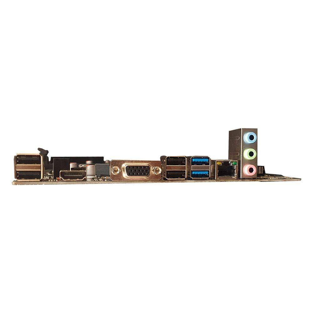 Placa Mãe Haoqing, Socket Lga1151, Ddr4, Chipset Intel H110, Slot M.2, Nvme, Hdmi, Lan Gigabit - H110b4u