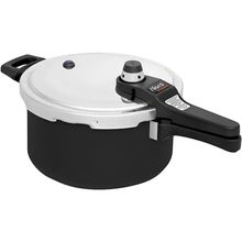 Panela De Pressão Eterna 22 Cm 4,5 L Em Antiaderente Preta Nigro