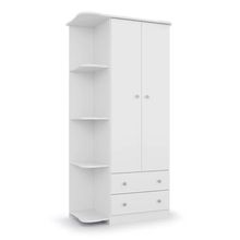 Guarda-roupa Infantil New Baby 2 Portas E 2 Gavetas Branco - Batrol Móveis