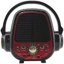 Caixa De Som Bluetooth USB SD Rádio FM Vermelho CNN100BT