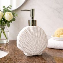 Porta Sabonete Liquido Saboneteira Dispenser Mar Praia 350ml Concha