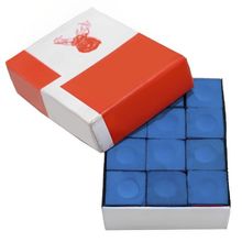 Kit 20 Giz Mastar Azul Profissional Sinuca Bilhar