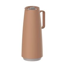 Bule Térmico Tramontina Exata Em Plástico Mocha Com Ampola De Vidro 1 L Tramontina