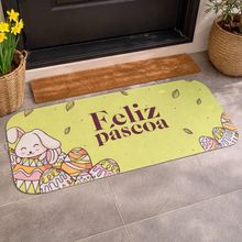 Tapete Porta Entrada Decorativo Páscoa Emborrachado 40x90cm