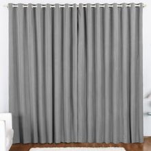 Cortina 3 Mts Sala Quarto Oxford Varão Baratissima Cinza - 100% Poliéster