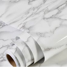 Papel de Parede Adesivo Mármore Cinza PVC 5 Metros x 60cm