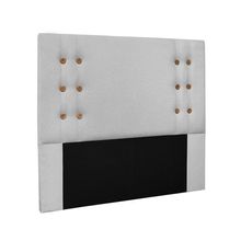 Cabeceira Cama Box Solteiro 90 cm Genova Linho Grigio S04 - D'Rossi