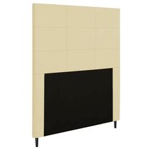 Cabeceira Luna Para Cama Box Solteiro 90 cm Corino Bege - D'Rossi