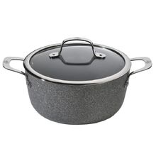 CAÇAROLA REDONDA BALLARINI SALINA 20CM COM TAMPA EM AÇO INOX E ALUMINIO CINZA 750028260