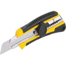 Estilete Largo 18mm Corpo Plástico Guia Metal Botão Vonder
