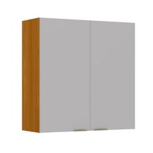 Armário Aéreo De Cozinha 100% Mdf 2 Portas 0,80m Lais Madeirado / Fendi