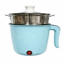 Panela Elétrica Multifuncional Compacta Inox Com Vapor 110V Azul