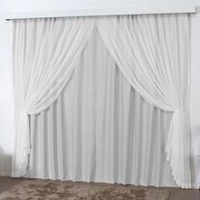Cortina Mirage 2 Mts Sala Quarto Blackout Voal Trilho Comum - Gelo - 100% Poliéster