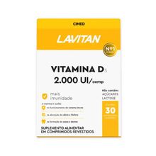 Suplemento Vitamina D3 com 30 Capsulas Lavitan
