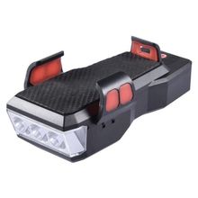 Farol Lanterna Led recarregável com Buzina e suporte de celular para Bicicleta