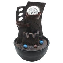 Fonte De Água Decorativa Cascata 2 Quedas Luz De Led Bivolt