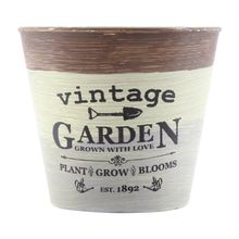 Mini Vaso De Planta Cachepot Estampado Decorado 11cm