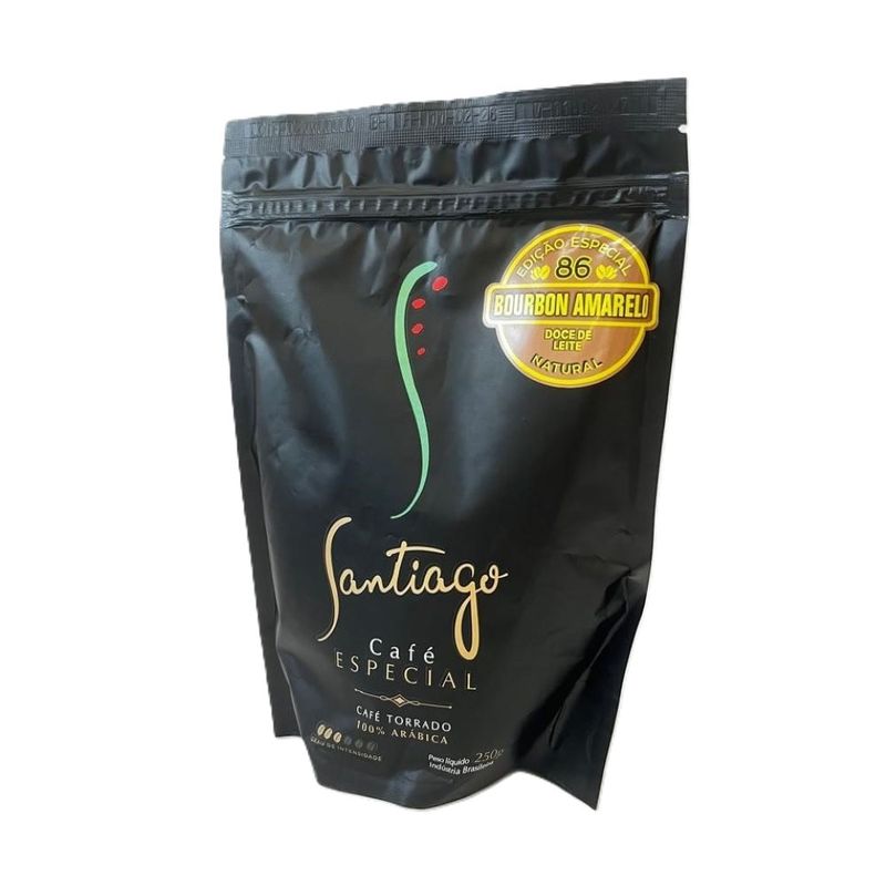 Café Santiago Doce de Leite em grãos 250 g - Shop Coopera