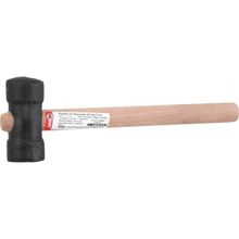 Martelo de Borracha 40 mm, Cabo em Madeira, Preto, Nove54 OstenVonder