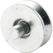 Roldana Para Portão 2", Tipo V, aço Zincado, com Rolamento e Pino, Vonder OstenVonder