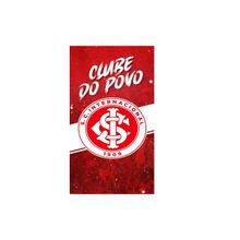 Toalhinha Social De Academia e Mão KazzaVip Felpa 50% Algodão e 50% Poliéster Estampada Oficial Licenciada Internacional 30cmx50cm Vermelho