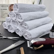 Kit 04 Unidades - Toalha de Rosto KazzaVip Felpuda 100% Algodão Linha Salao Profissional 44cmx75cm Branco