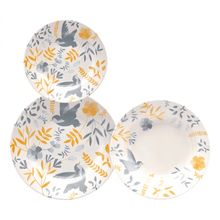 Aparelho De Jantar 12 Peças Donna Bem-te-vi Multicolor