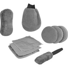 Kit Para Limpeza Automotiva, com 9 Peças, Nove54