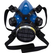 Respirador Semifacial com 1 Cartucho Para Vapores Orgânicos, Azul, Mig21-vo Destra