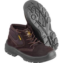 Botina em Couro Nobuck, 36, com Solado em Poliuretano Bidensidade, com Cadarço, sem Biqueira, Eletricista, Vonder OstenVonder