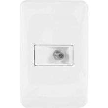Conjunto Tomada Para Antena de TV Tipo F, 4x2 Lgx060, Pial POP