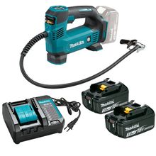 Compressor de Ar e Calibrador Makita 18v Dmp180z + 2 baterias de 3,0 Ah e carregador bivolt