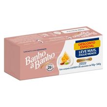 Sabonete em Barra Banho a Banho Amêndoas e Pistache 6 Unidades de 90g