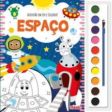 Diversão em Ler e Colorir - Espaço
