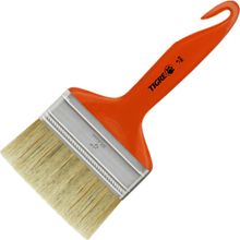Pincel Trincha Média 4", Cerda Branca, Tigre