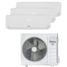 Ar Condicionado Tri Split Inverter Philco 27000 BTUs (2x9000+1x12000) Quente e Frio 220V PAC27QV